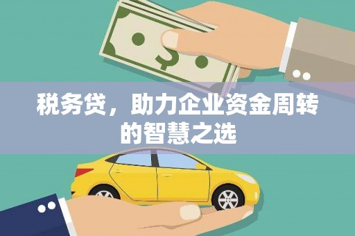 温岭税务贷，助力企业资金周转的智慧之选