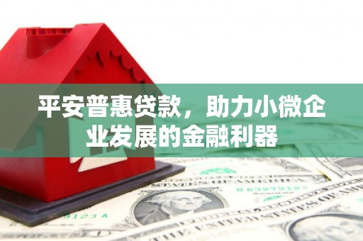 温岭平安普惠贷款，助力小微企业发展的金融利器