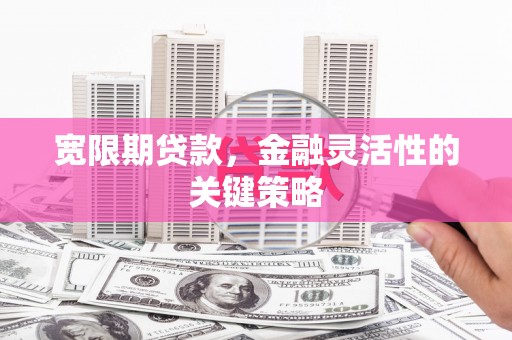 温岭宽限期贷款，金融灵活性的关键策略