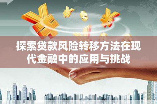 温岭探索贷款风险转移方法在现代金融中的应用与挑战