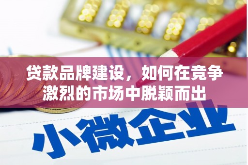 温岭贷款品牌建设，如何在竞争激烈的市场中脱颖而出