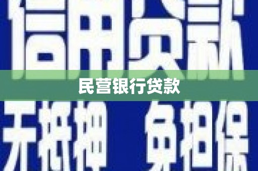 温岭民营银行贷款