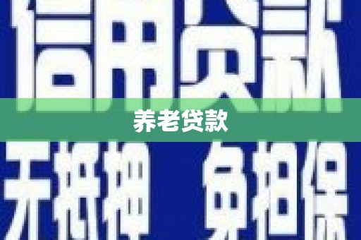温岭养老贷款