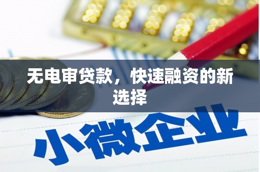 温岭无电审贷款，快速融资的新选择
