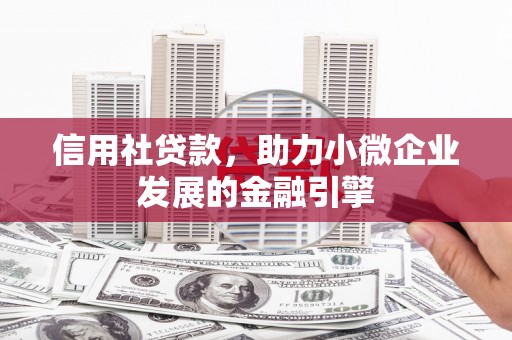 温岭信用社贷款，助力小微企业发展的金融引擎