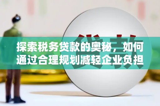 温岭探索税务贷款的奥秘，如何通过合理规划减轻企业负担