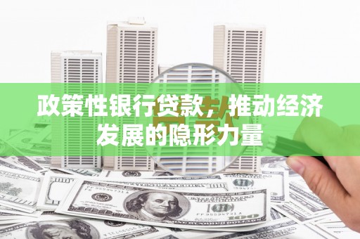 温岭政策性银行贷款，推动经济发展的隐形力量