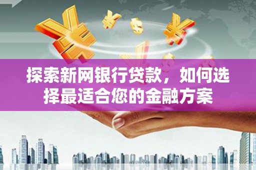 温岭探索新网银行贷款，如何选择最适合您的金融方案