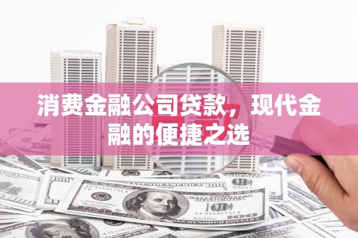 温岭消费金融公司贷款，现代金融的便捷之选
