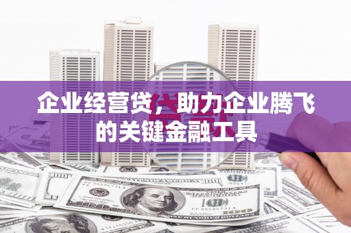 温岭企业经营贷，助力企业腾飞的关键金融工具