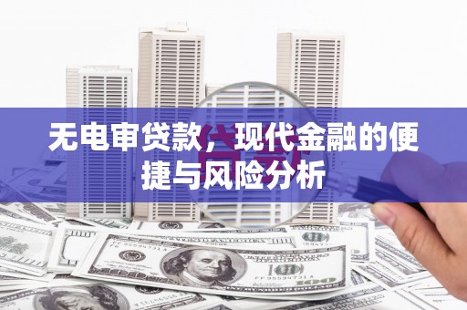 温岭无电审贷款，现代金融的便捷与风险分析