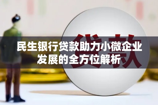 温岭民生银行贷款助力小微企业发展的全方位解析