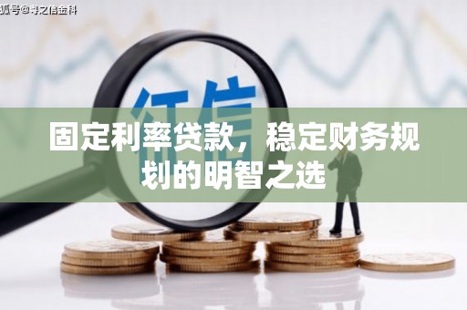 温岭固定利率贷款，稳定财务规划的明智之选