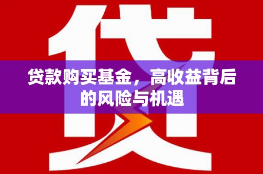 温岭贷款购买基金，高收益背后的风险与机遇
