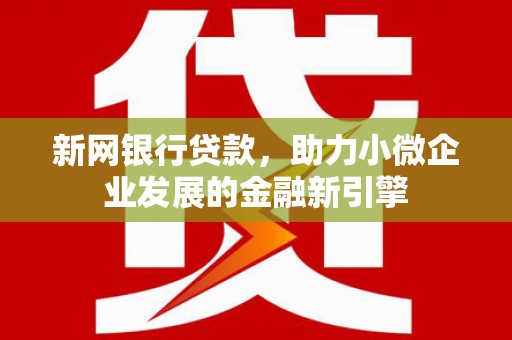 温岭新网银行贷款，助力小微企业发展的金融新引擎