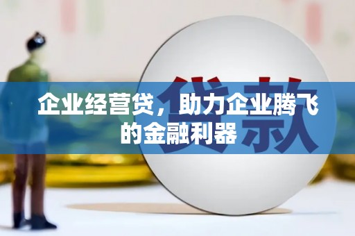温岭企业经营贷，助力企业腾飞的金融利器