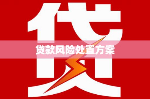 温岭贷款风险处置方案