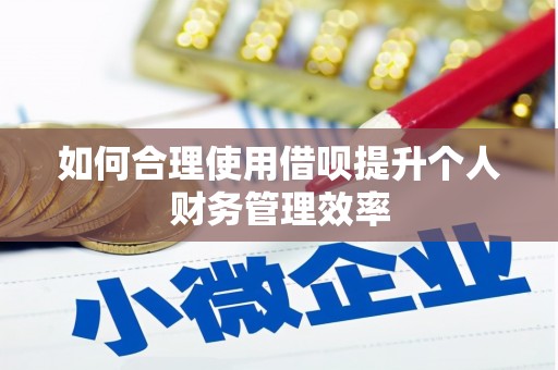 温岭如何合理使用借呗提升个人财务管理效率
