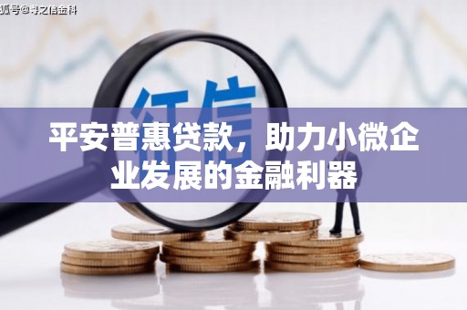 温岭平安普惠贷款，助力小微企业发展的金融利器