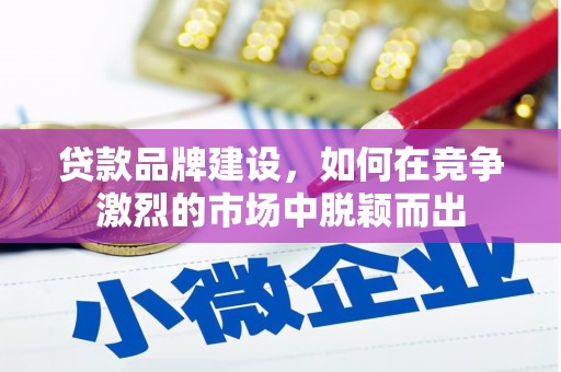 温岭贷款品牌建设，如何在竞争激烈的市场中脱颖而出