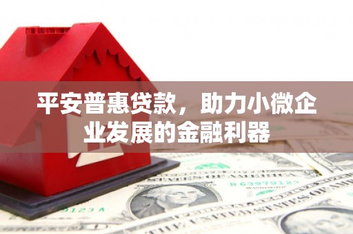 温岭平安普惠贷款，助力小微企业发展的金融利器