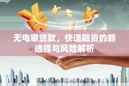 温岭无电审贷款，快速融资的新选择与风险解析