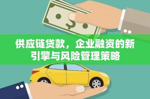 温岭供应链贷款，企业融资的新引擎与风险管理策略