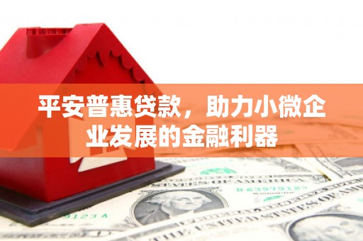 温岭平安普惠贷款，助力小微企业发展的金融利器