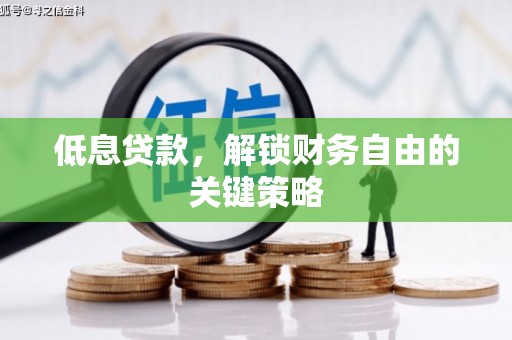 温岭低息贷款，解锁财务自由的关键策略