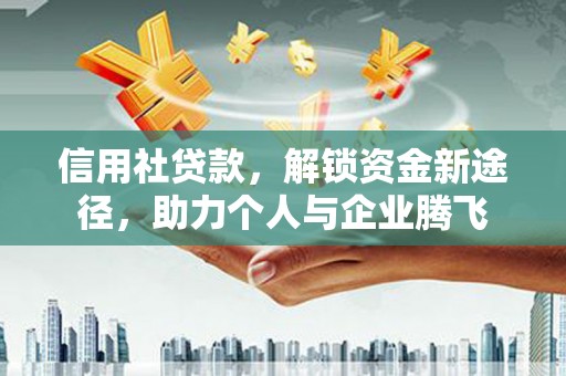 温岭信用社贷款，解锁资金新途径，助力个人与企业腾飞