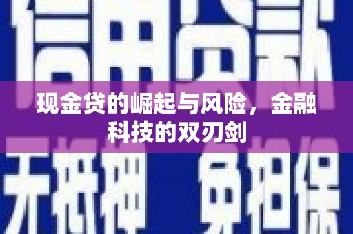 温岭现金贷的崛起与风险，金融科技的双刃剑