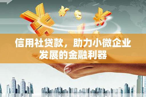 温岭信用社贷款，助力小微企业发展的金融利器
