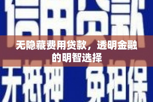 温岭无隐藏费用贷款，透明金融的明智选择
