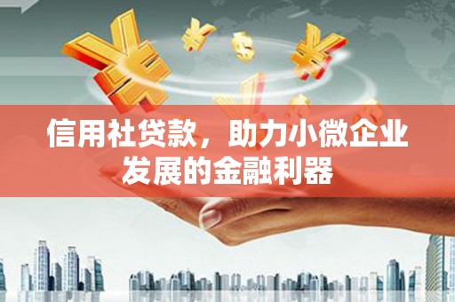 温岭信用社贷款，助力小微企业发展的金融利器