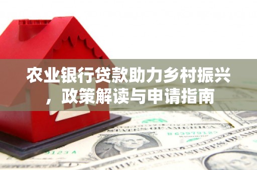 温岭农业银行贷款助力乡村振兴，政策解读与申请指南