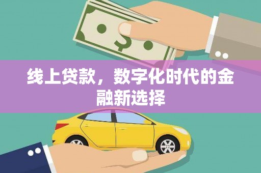 温岭线上贷款，数字化时代的金融新选择
