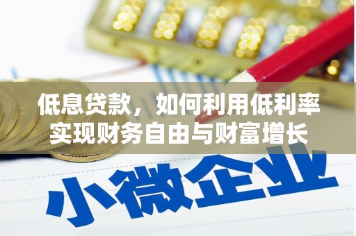 温岭低息贷款，如何利用低利率实现财务自由与财富增长